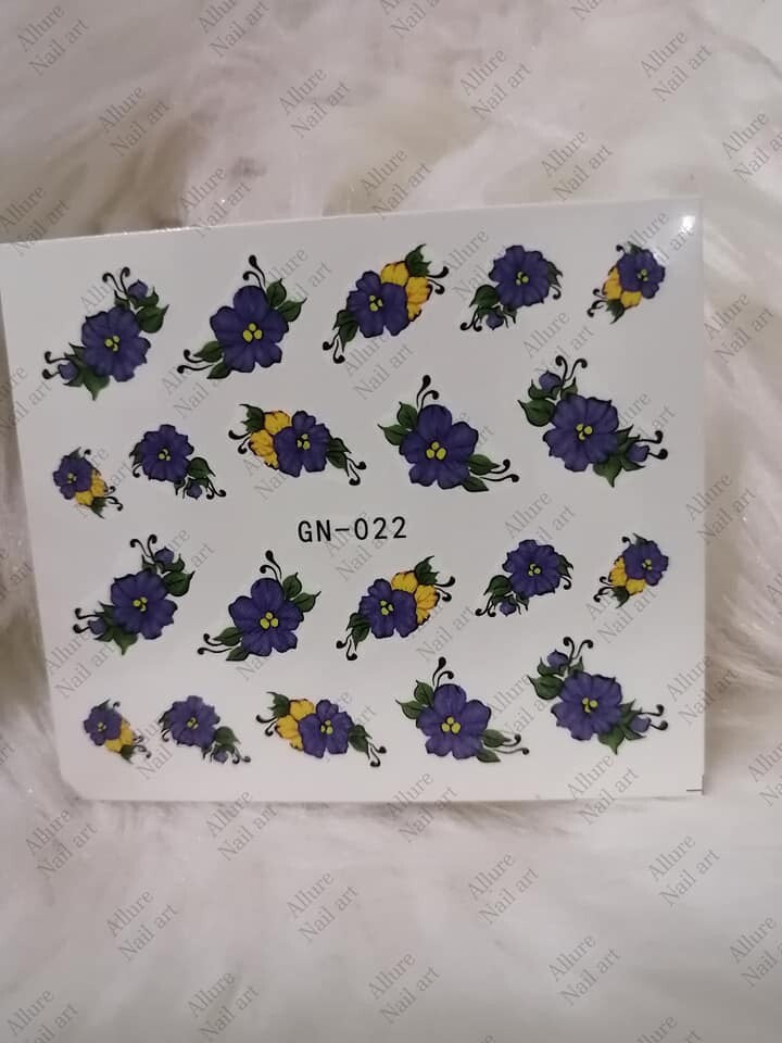 Floral Nail art decal