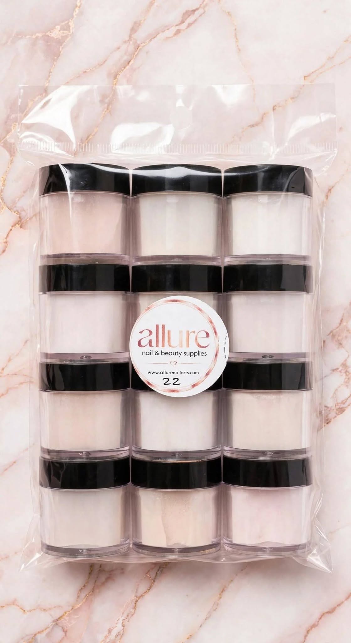 Allure 12pc Acrylic Powder Set No 22