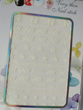Glow in the Dark Fashion Design Brand Text Nail Sticker D022YG
