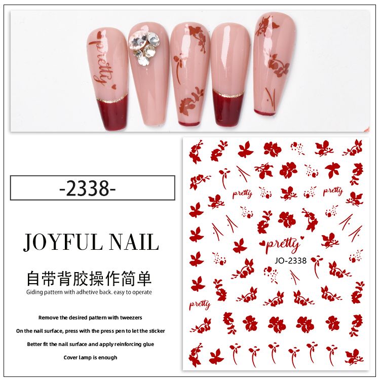 Valentine Heart Nail Sticker