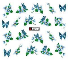 Flower Nail Decal A235