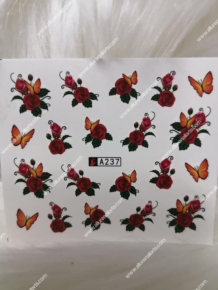 Flower Nail Decal A237