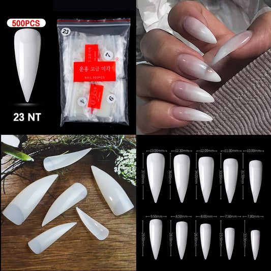 Nail Tips ( 500pcs/Packet ) natural