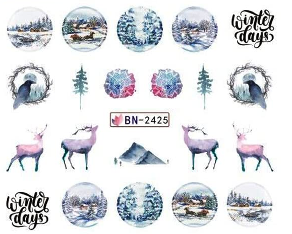Christmas Nail Decal BN2425
