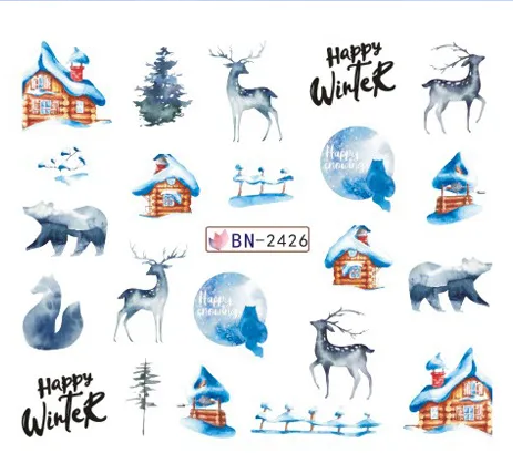 Christmas Nail Decal BN2426