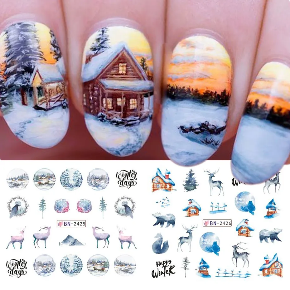 Christmas Nail Decal BN2426