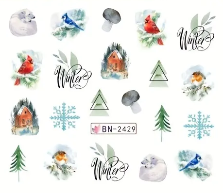 Christmas Nail Decal BN2429