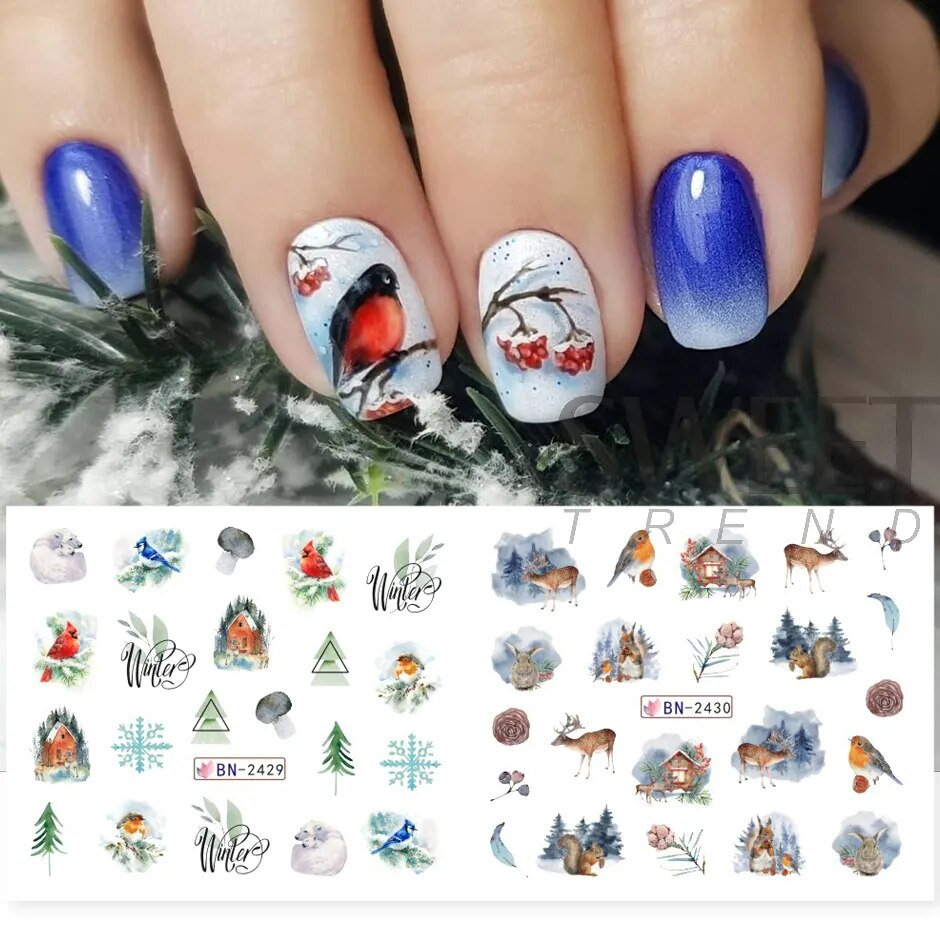 Christmas Nail Decal BN2429