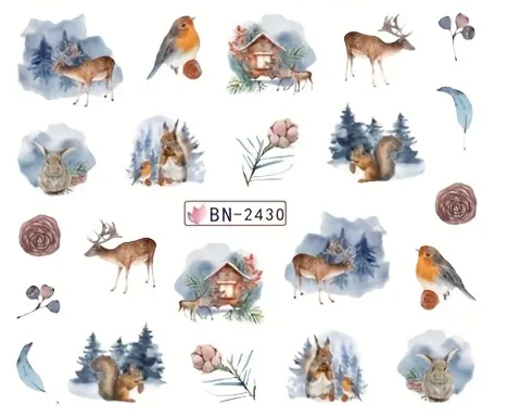 Christmas Nail Decal BN2430