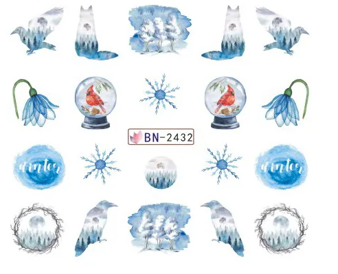 Christmas Nail Decal BN2432