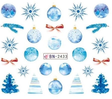 Christmas Nail Decal BN2433