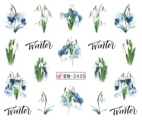 Christmas Nail Decal BN2435