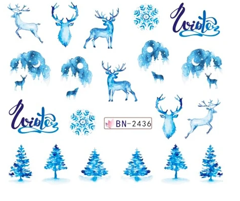 Christmas Nail Decal BN2436