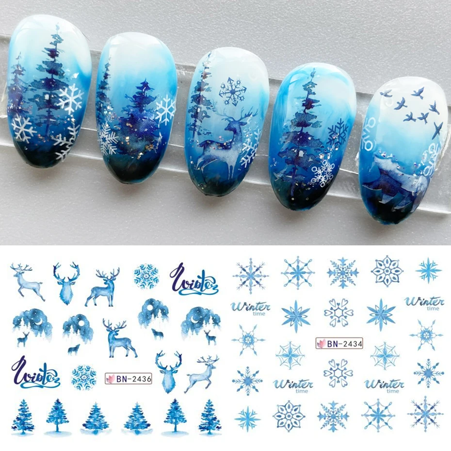 Christmas Nail Decal BN2436