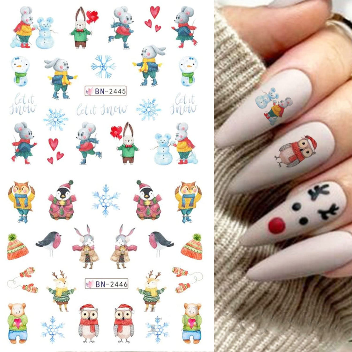 Christmas Nail Decal BN2445