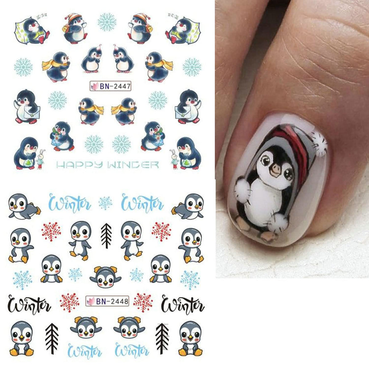 Christmas Nail Decal BN2448