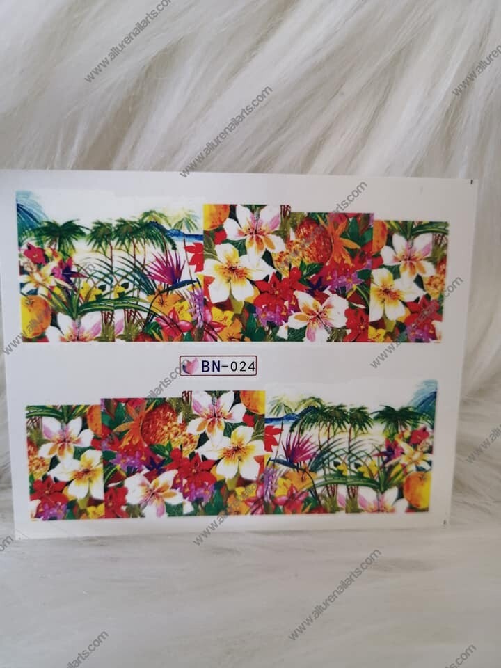 Flower Nail Decal Range BN013-24