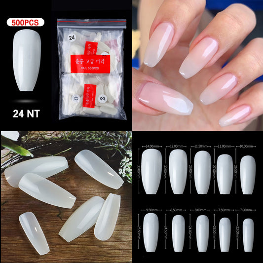 Nail Tips ( 500pcs/Packet ) natural