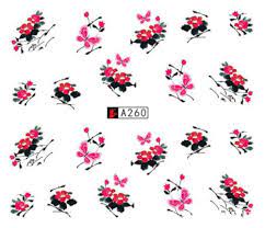 Flower Nail Decal A260