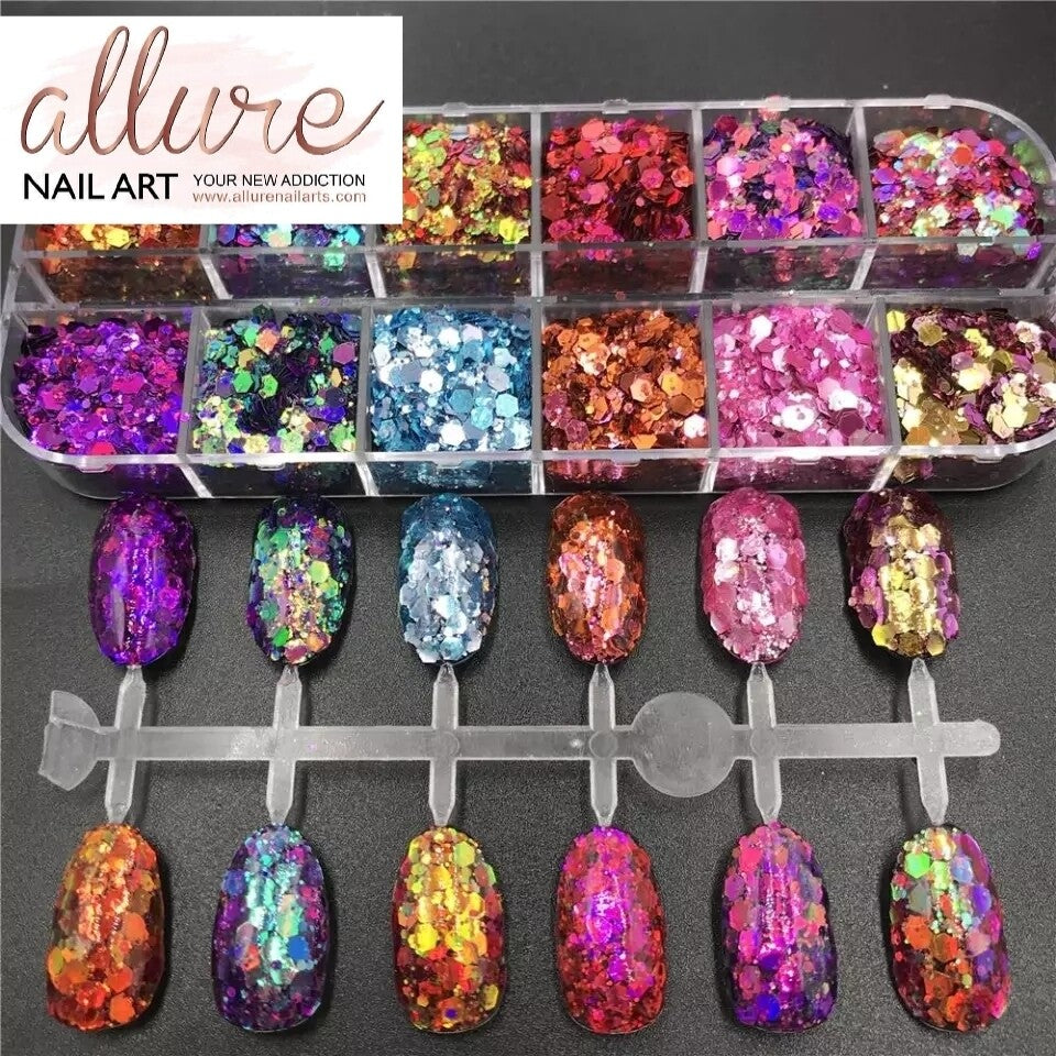 Chameleon Chunky Glitter 12pcs set
