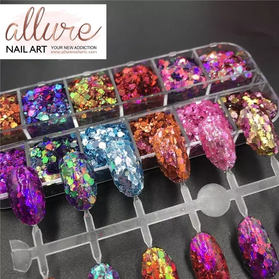 Chameleon Chunky Glitter 12pcs set