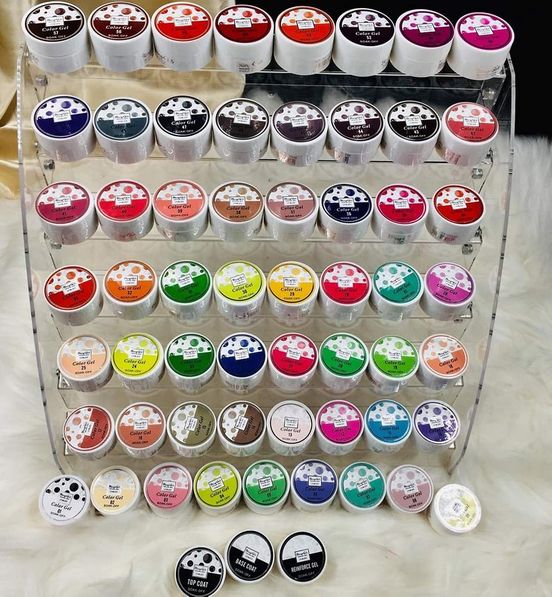 Bling Painting Gel 60 jars with stand