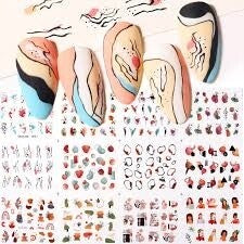 Abstract Nail Art Decal 1H007