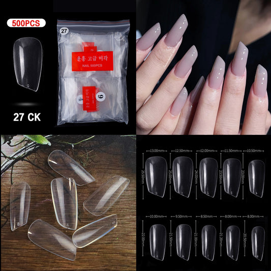 Nail Tips ( 500pcs/Packet ) clear