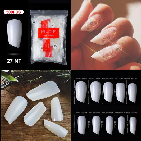 Nail Tips ( 500pcs/Packet ) natural