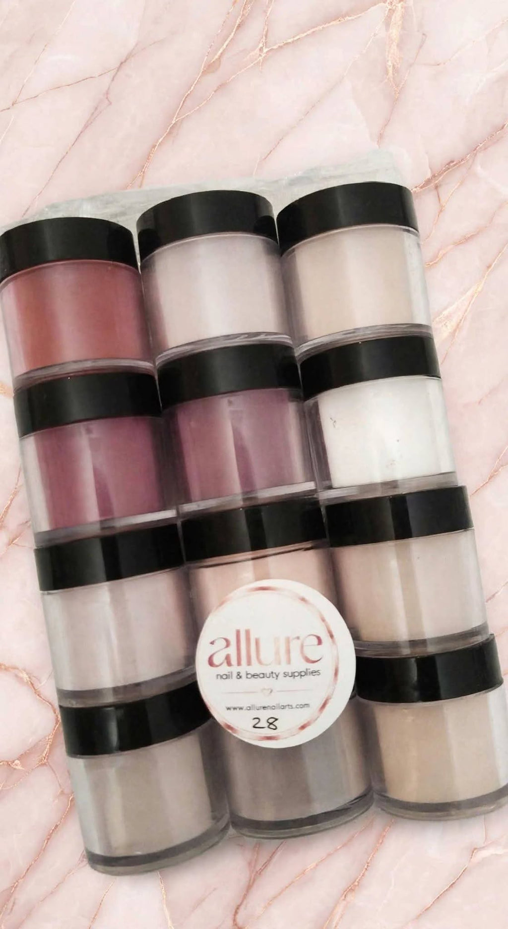 Allure 12pc Acrylic Powder Set No 28