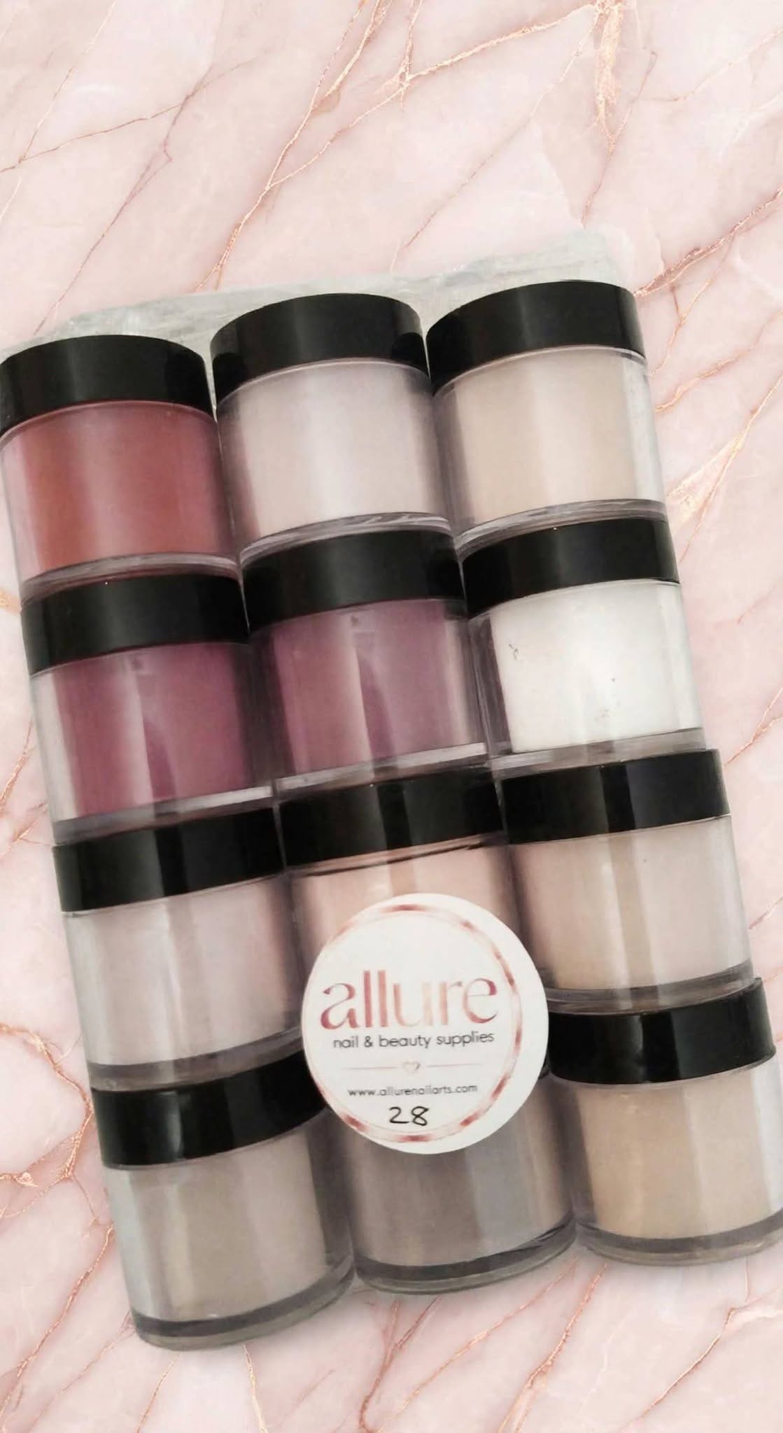 Allure 12pc Acrylic Powder Set No 28