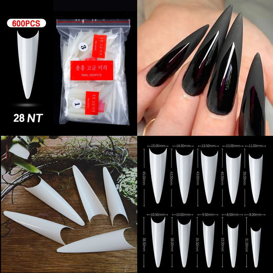 Nail Tips ( 500pcs/Packet )natural