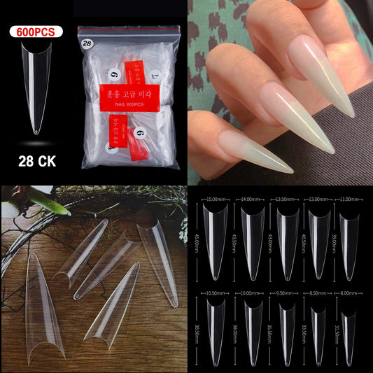 Nail Tips ( 500pcs/Packet ) clear