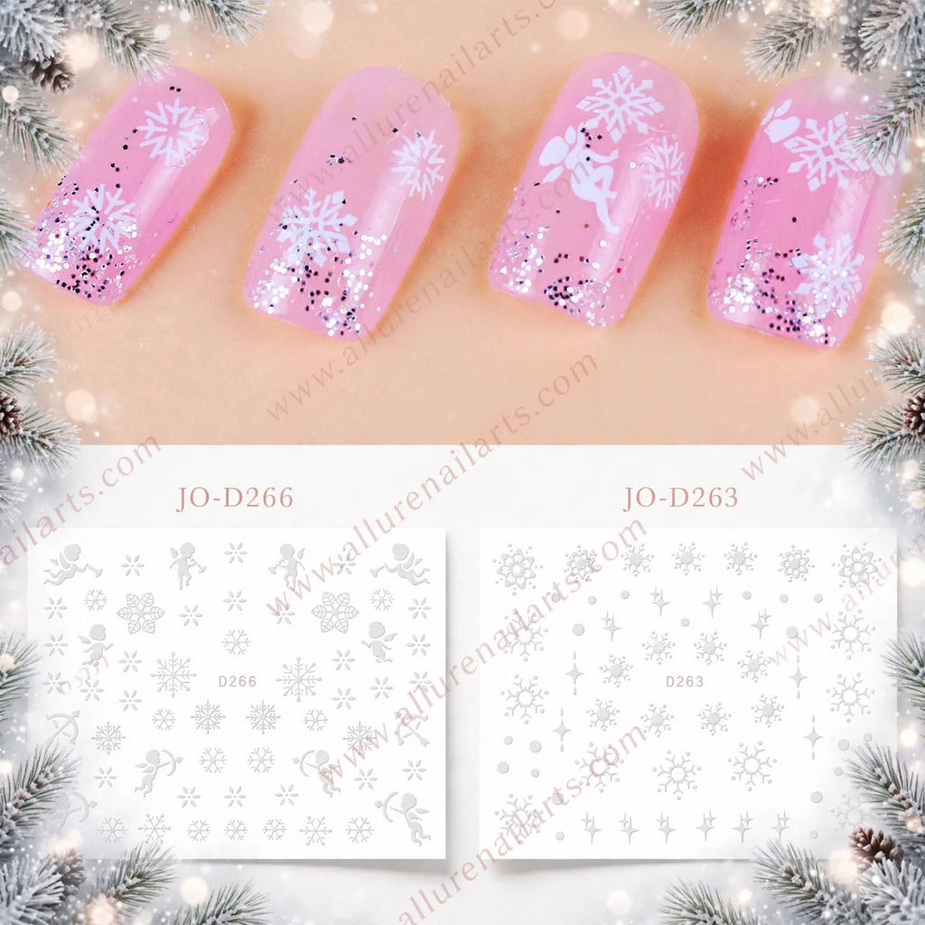 Nail Art Snowflakes Water Decal Range -Random 1pcs