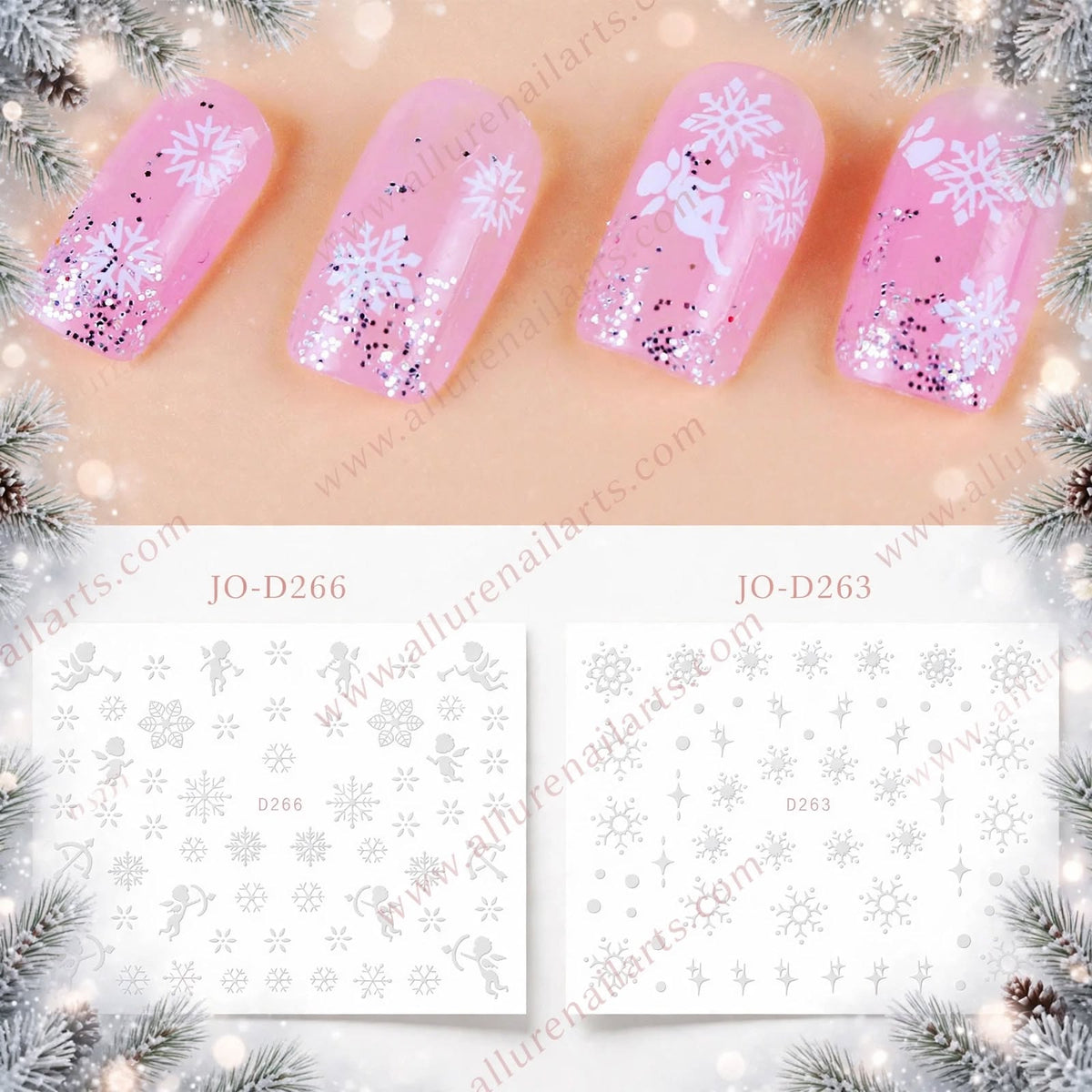 Nail Art Snowflakes Water Decal Range -Random 1pcs