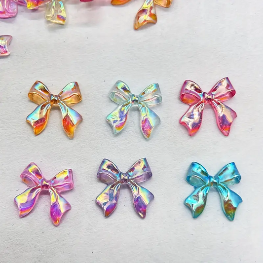 Bow Resin Nail Art Decoration 10 pcs