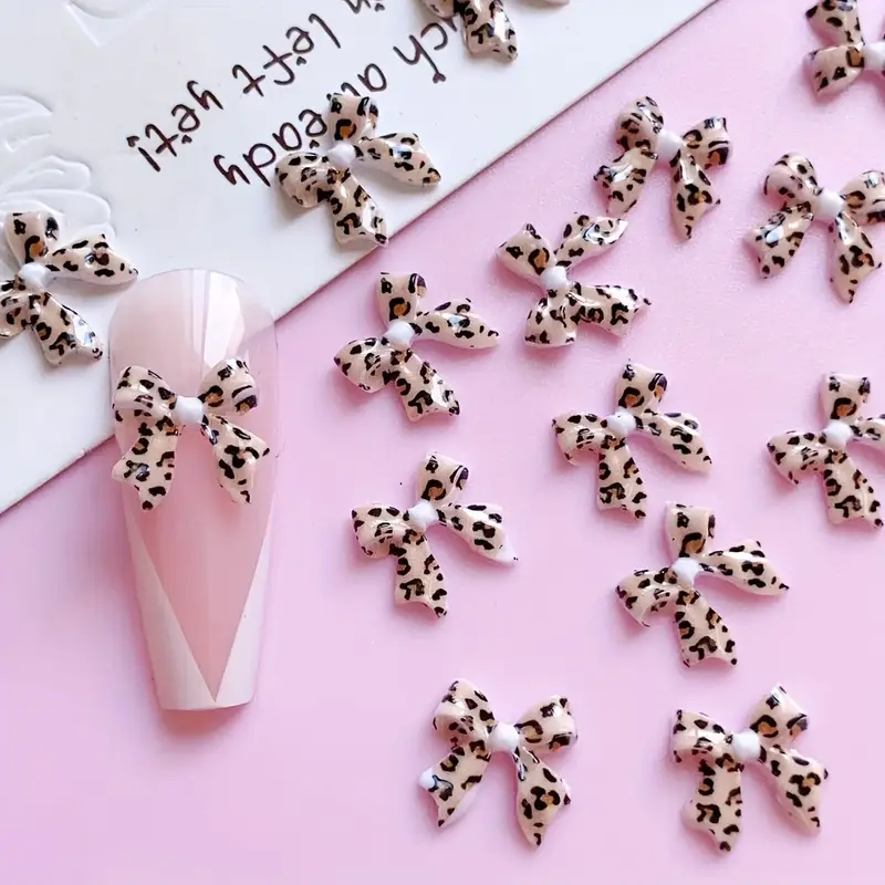 Bow Resin Nail Art Decoration 10 pcs