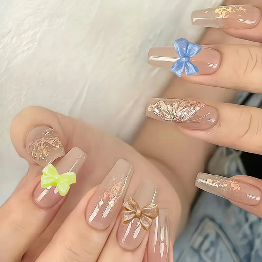Bow Resin Nail Art Decoration 10 pcs
