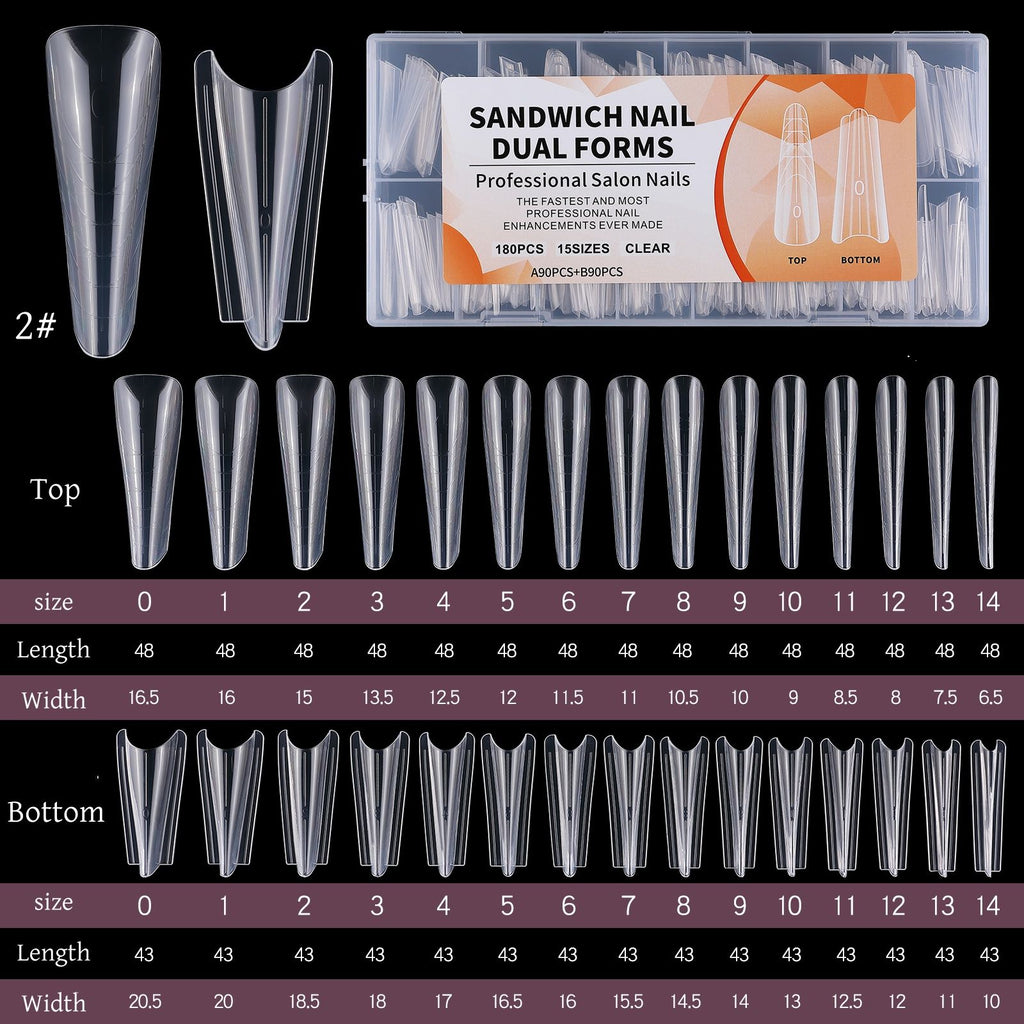 Sandwich Nail Dual Form 180pcs 5 for R499