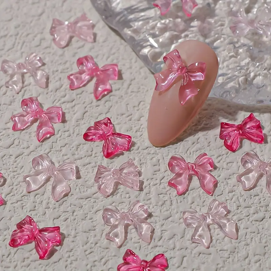 Bow Resin Nail Art Decoration 10 pcs
