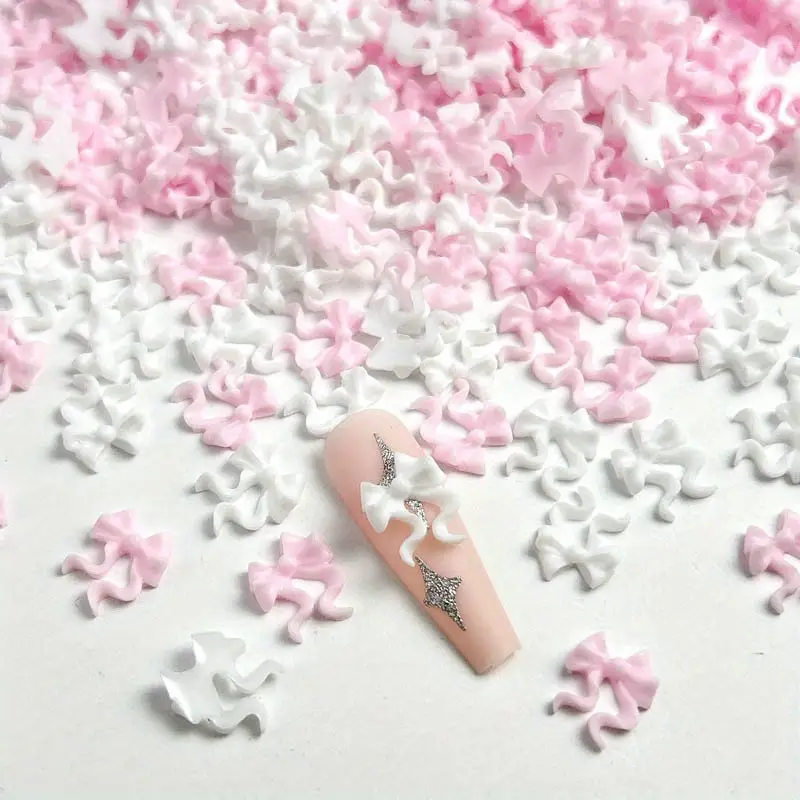 Bow Resin Nail Art Decoration 10 pcs