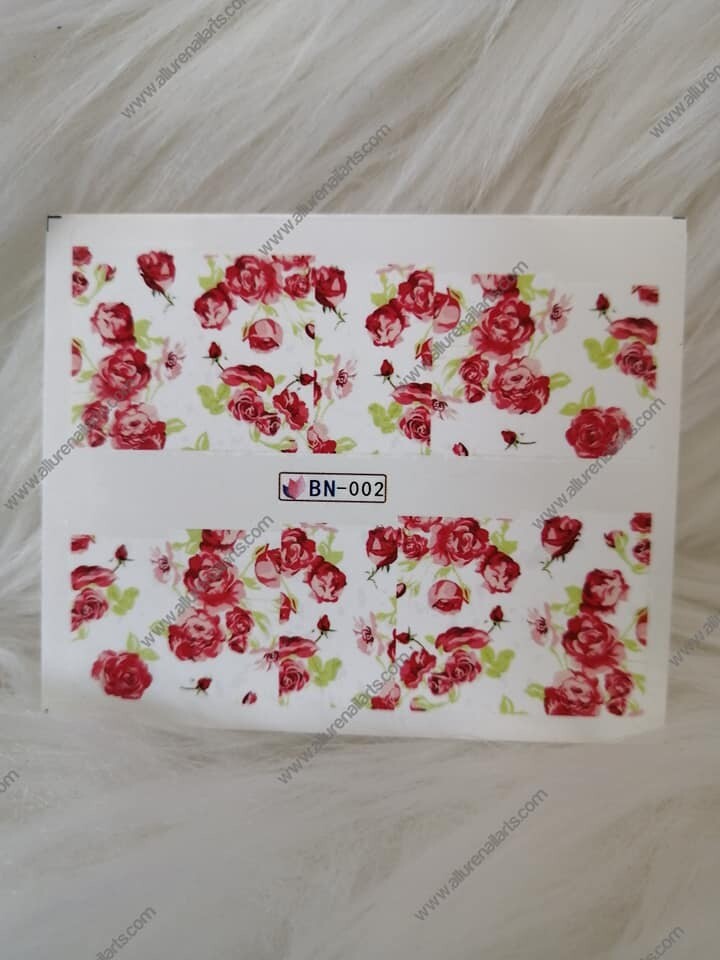 Flower Nail Decal Range BN001-12