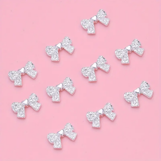 Bow Resin Alloy Nail Art Decoration 5 pcs