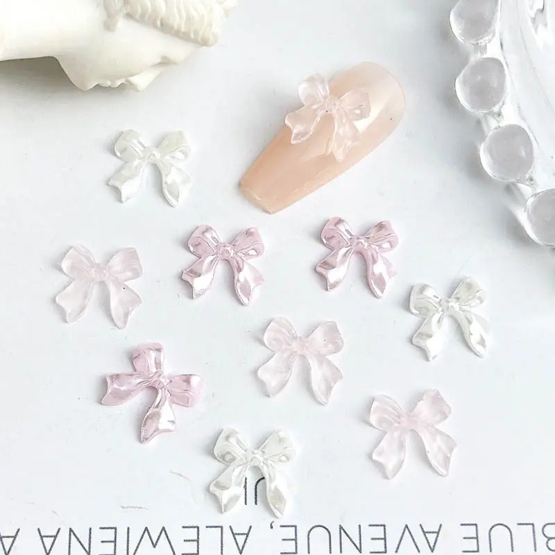 Bow Resin Nail Art Decoration 10 pcs