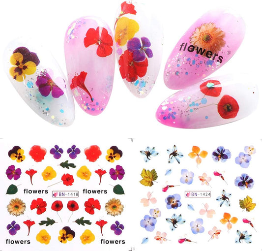 Floral Nail art decal