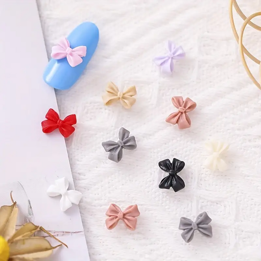 Bow Resin Nail Art Decoration 10 pcs