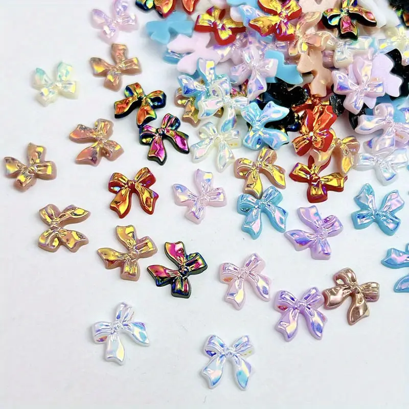 Bow Resin Nail Art Decoration 10 pcs