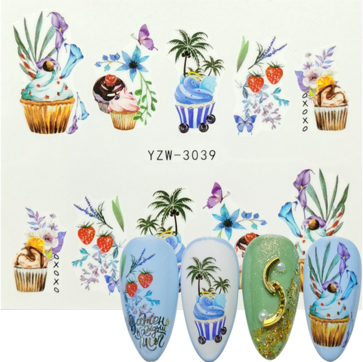 Nail Decal YZW3039