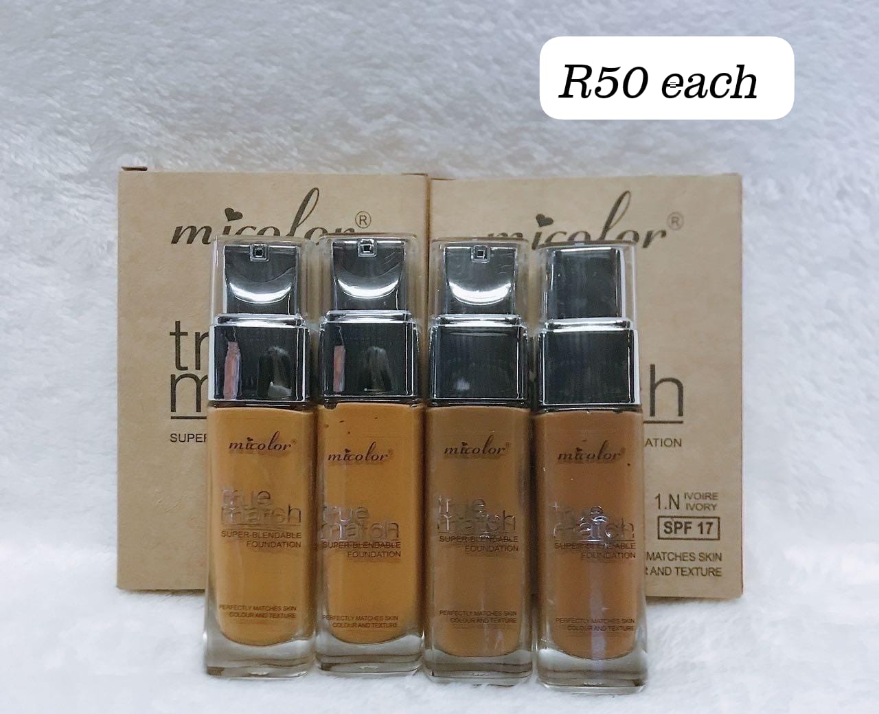 Micolor True match foundation - 8pcs