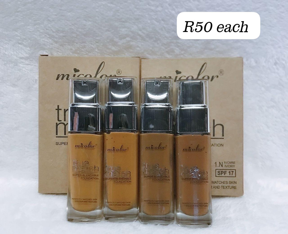 Micolor True match foundation - 8pcs